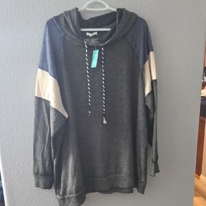 Maurices Charcoal and Navy Hoodie